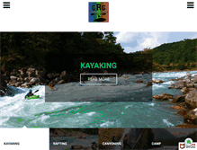 Tablet Screenshot of grgadventurekayaking.com